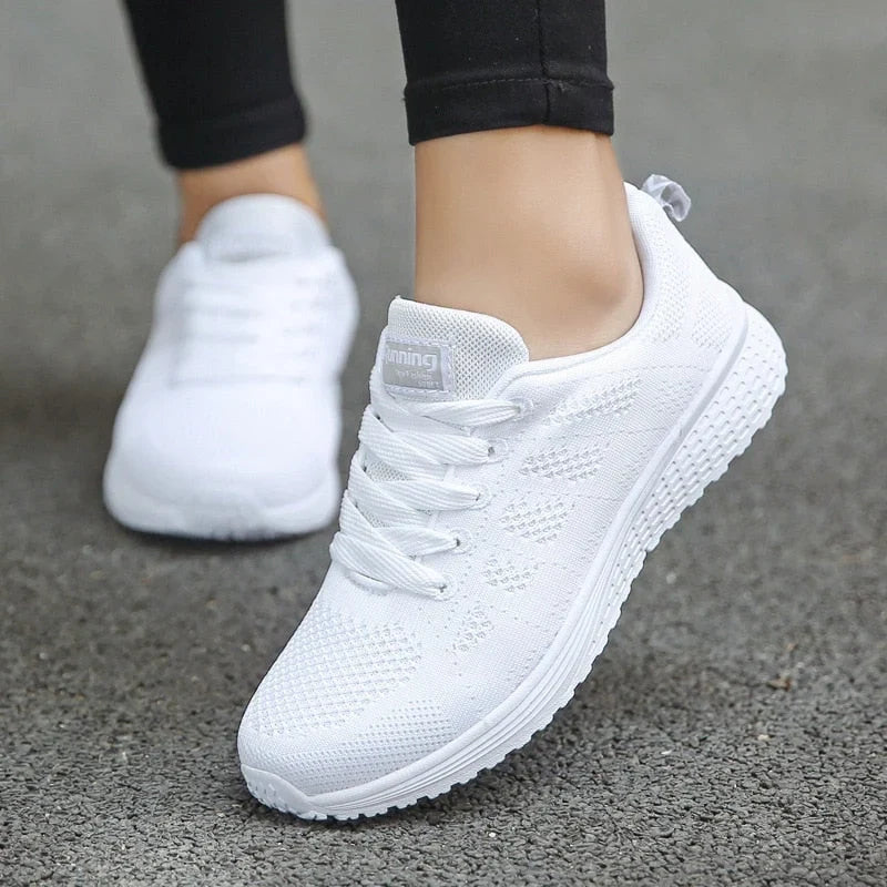 Women's Sneakers | Breathable Mesh Lace-Up, Wide Toe Box 0