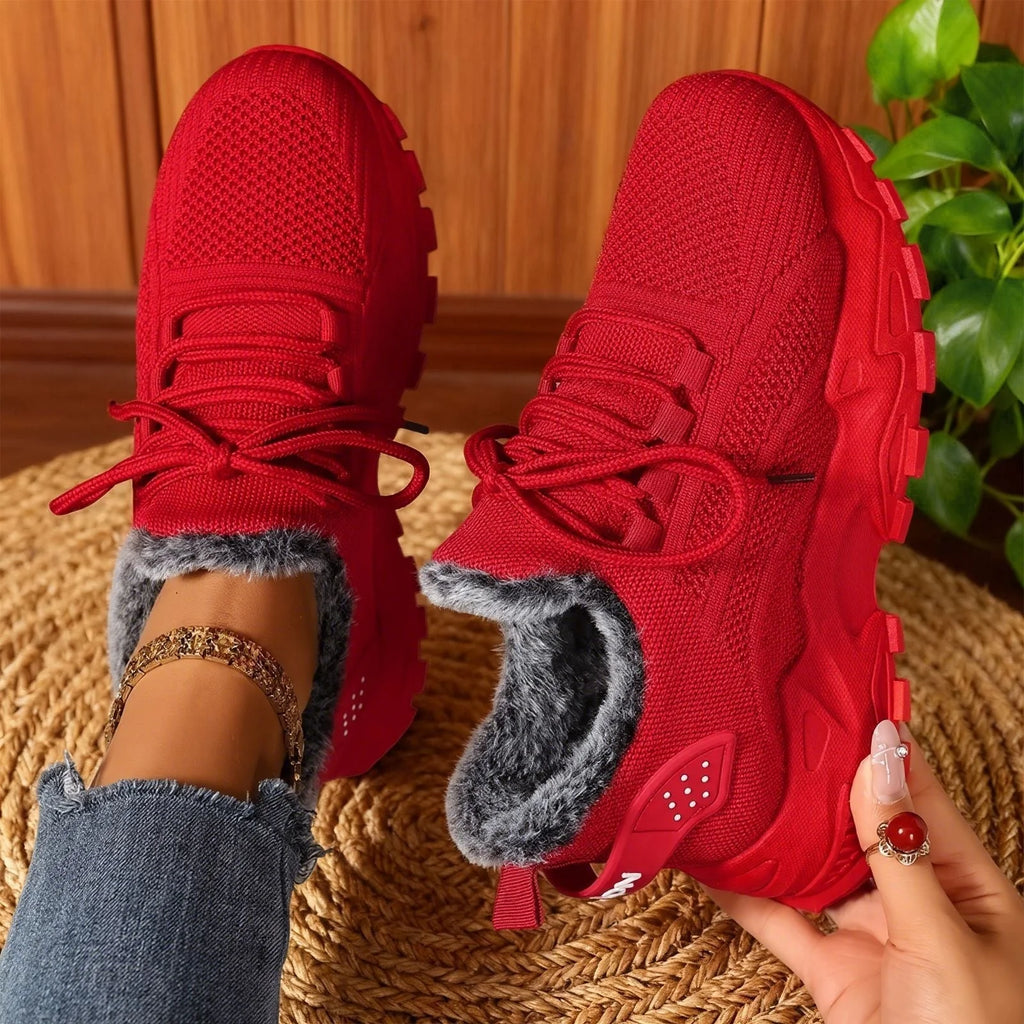 Women's Sneakers | Lightweight Lace-Up, Fleece-Lined, Breathable Comfort 1