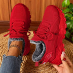 Women's Sneakers | Lightweight Lace-Up, Fleece-Lined, Breathable Comfort 1