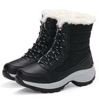 Women's Snow Boots | Waterproof, Faux Fur Lined, Wedge Sole 0