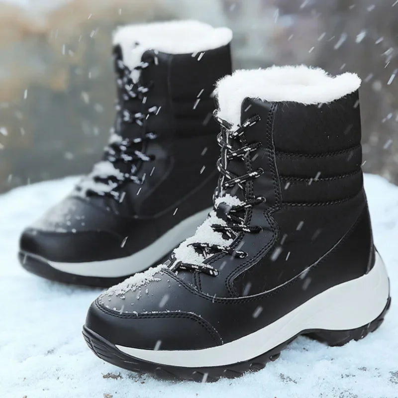 Women's Snow Boots | Waterproof, Faux Fur Lined, Wedge Sole 5