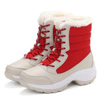 Women's Snow Boots | Waterproof, Faux Fur Lined, Wedge Sole 8