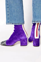 Women's Suede Ankle Boots | Block Heel, Square Toe, Comfortable Fit 2