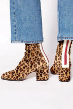 Women's Suede Ankle Boots | Block Heel, Square Toe, Comfortable Fit 4