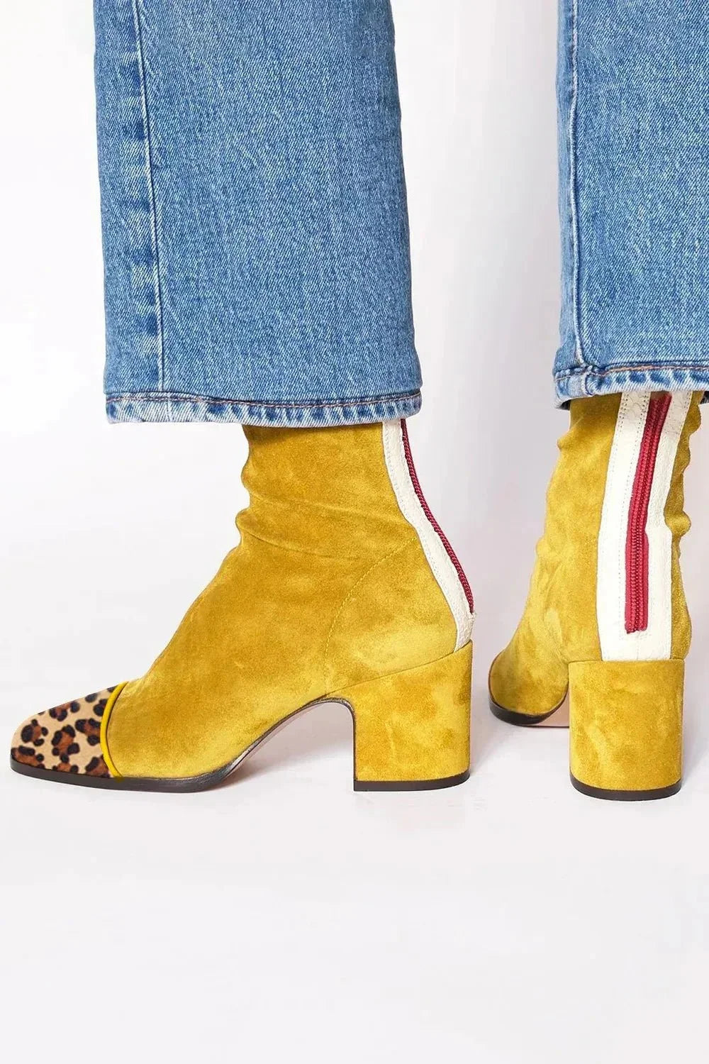 Women's Suede Ankle Boots | Block Heel, Square Toe, Comfortable Fit 9