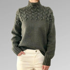 Women's Sweater | Blended Cotton, Rolled Collar, Tailored Fit 2