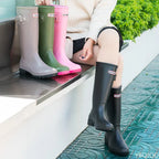 Women's Tall Waterproof Rubber Rain Boots | Anti-Slip Sole, Seamless Design 2
