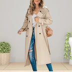 Women's Trench Coat | Double-Breasted, Mid-Length, Regular Fit 2