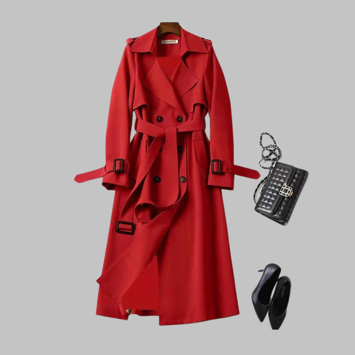 Women's Trench Coat | Knee-Length, Loose Fit, Elegant Tailoring 3