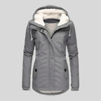 Women's Waterproof Jacket | Fleece Lined, Adjustable Hood, Extended Hem 0