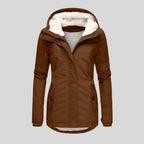 Women's Waterproof Jacket | Fleece Lined, Adjustable Hood, Extended Hem 3