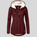 Women's Waterproof Jacket | Fleece Lined, Adjustable Hood, Extended Hem 5