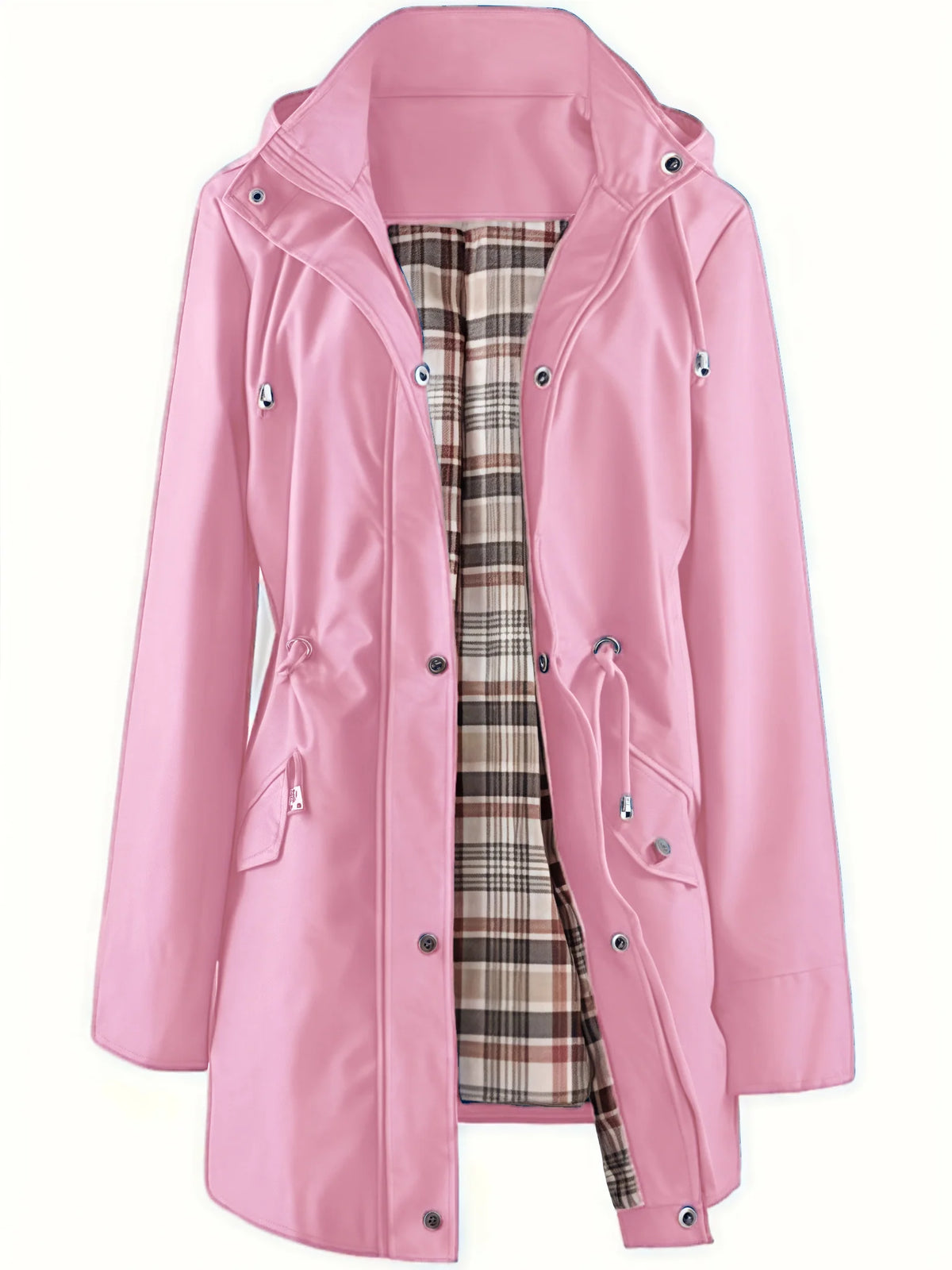 Women's Waterproof Jacket | Lightweight, Adjustable Waist, Detachable Hood 12
