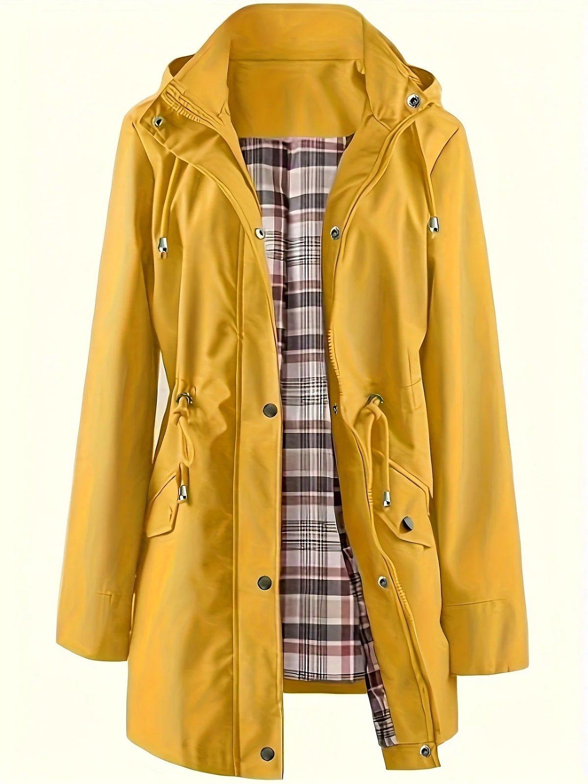 Women's Waterproof Jacket | Lightweight, Adjustable Waist, Detachable Hood 14