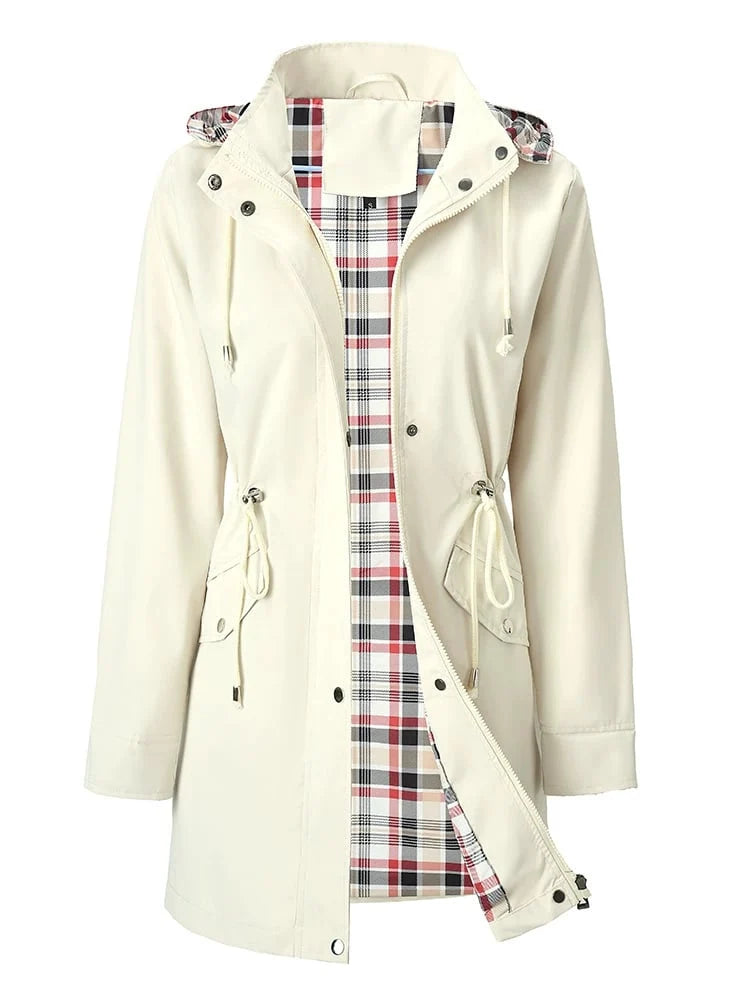 Women's Waterproof Jacket | Lightweight, Adjustable Waist, Detachable Hood 3