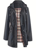 Women's Waterproof Jacket | Lightweight, Adjustable Waist, Detachable Hood 9