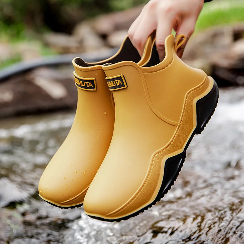 Women's Waterproof Rain Boots | Lightweight, Non-Slip Sole, Easy On/Off 0