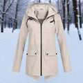 Women's Waterproof Rain Jacket | Hooded, Longline, Water-Repellent Design 0