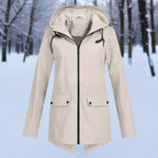 Women's Waterproof Rain Jacket | Hooded, Longline, Water-Repellent Design 0
