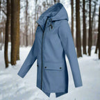 Women's Waterproof Rain Jacket | Hooded, Longline, Water-Repellent Design 3