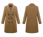 Women's Winter Coat | Lightweight Wool Blend, Double-Breasted Design 5