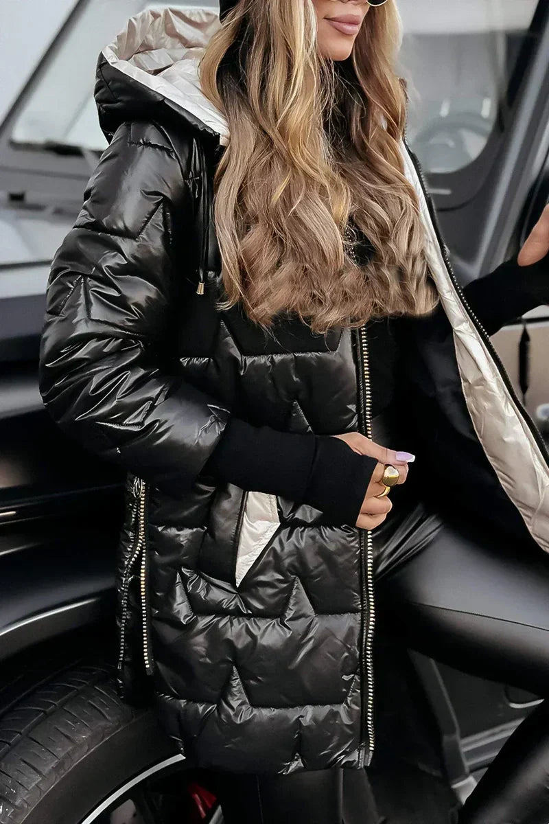 Women's Winter Coat | Warm Lining, Hooded, Elegant Cut 6