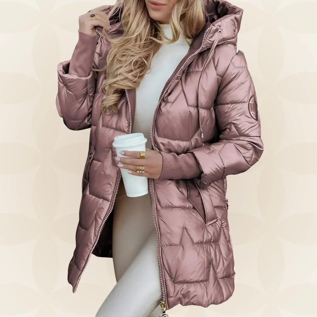 Women's Winter Coat | Warm Lining, Hooded, Elegant Cut 8