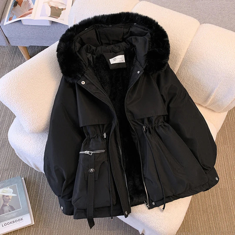 Women's Winter Utility Jacket | Faux-Fur Hood, Adjustable Drawstring Waist, Weather-Resistant 2