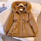 Women's Winter Utility Jacket | Faux-Fur Hood, Adjustable Drawstring Waist, Weather-Resistant 3