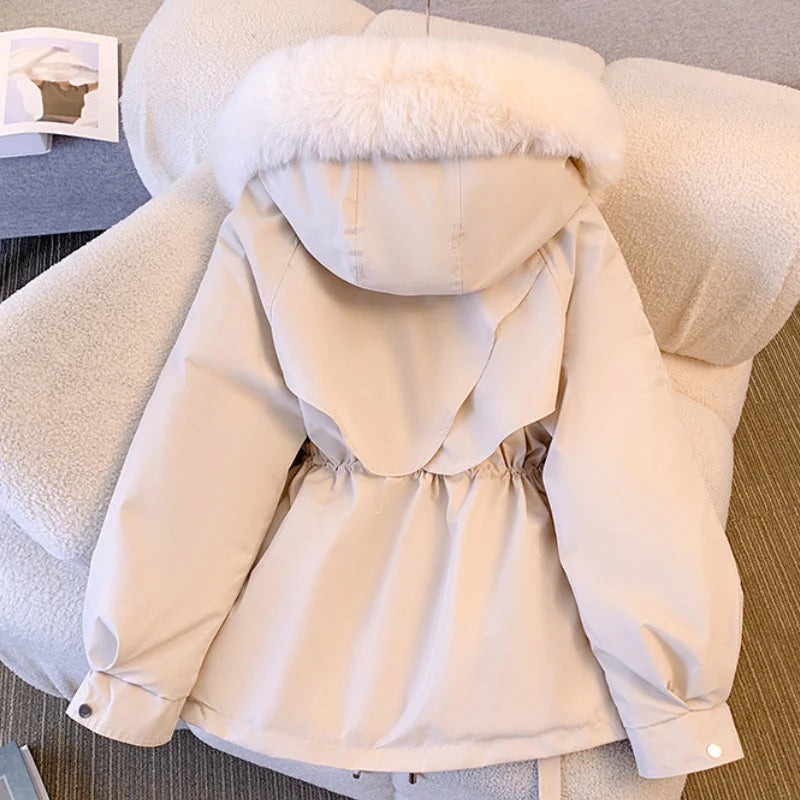 Women's Winter Utility Jacket | Faux-Fur Hood, Adjustable Drawstring Waist, Weather-Resistant 5