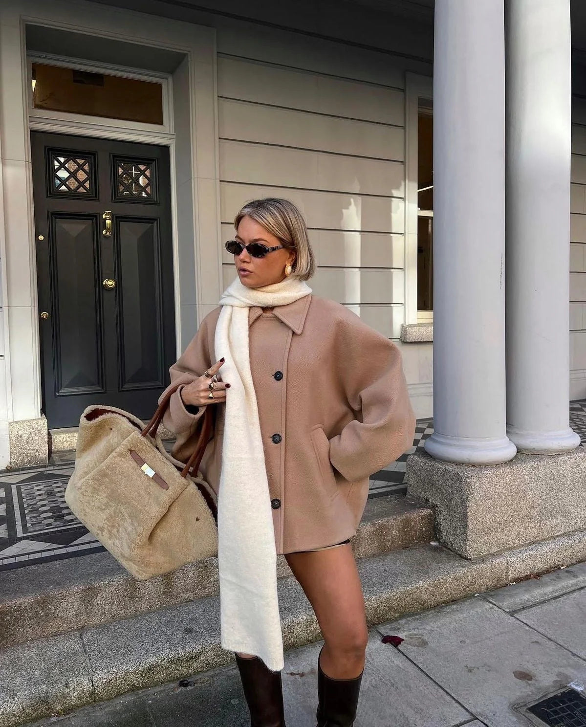 Women's Winter Wool Coat | Oversized, Elegant Design for Cold Weather 7