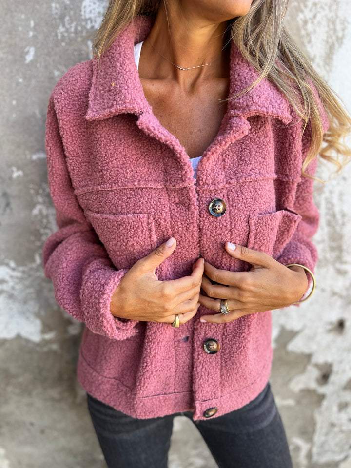 Women's Wool Coat | Elegant Lapel Collar, Straight Fit 3