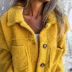 Women's Wool Coat | Elegant Lapel Collar, Straight Fit 5