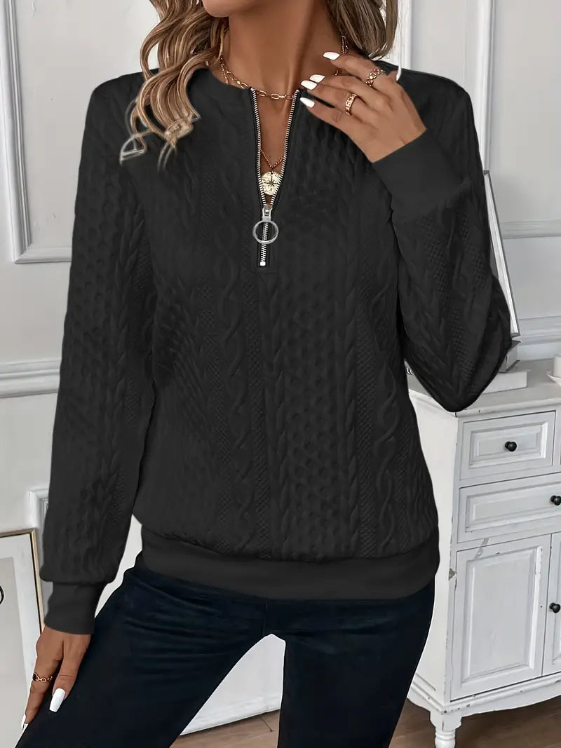 Women's Zip-Up Sweater | Soft Fabric, Versatile Layering 5